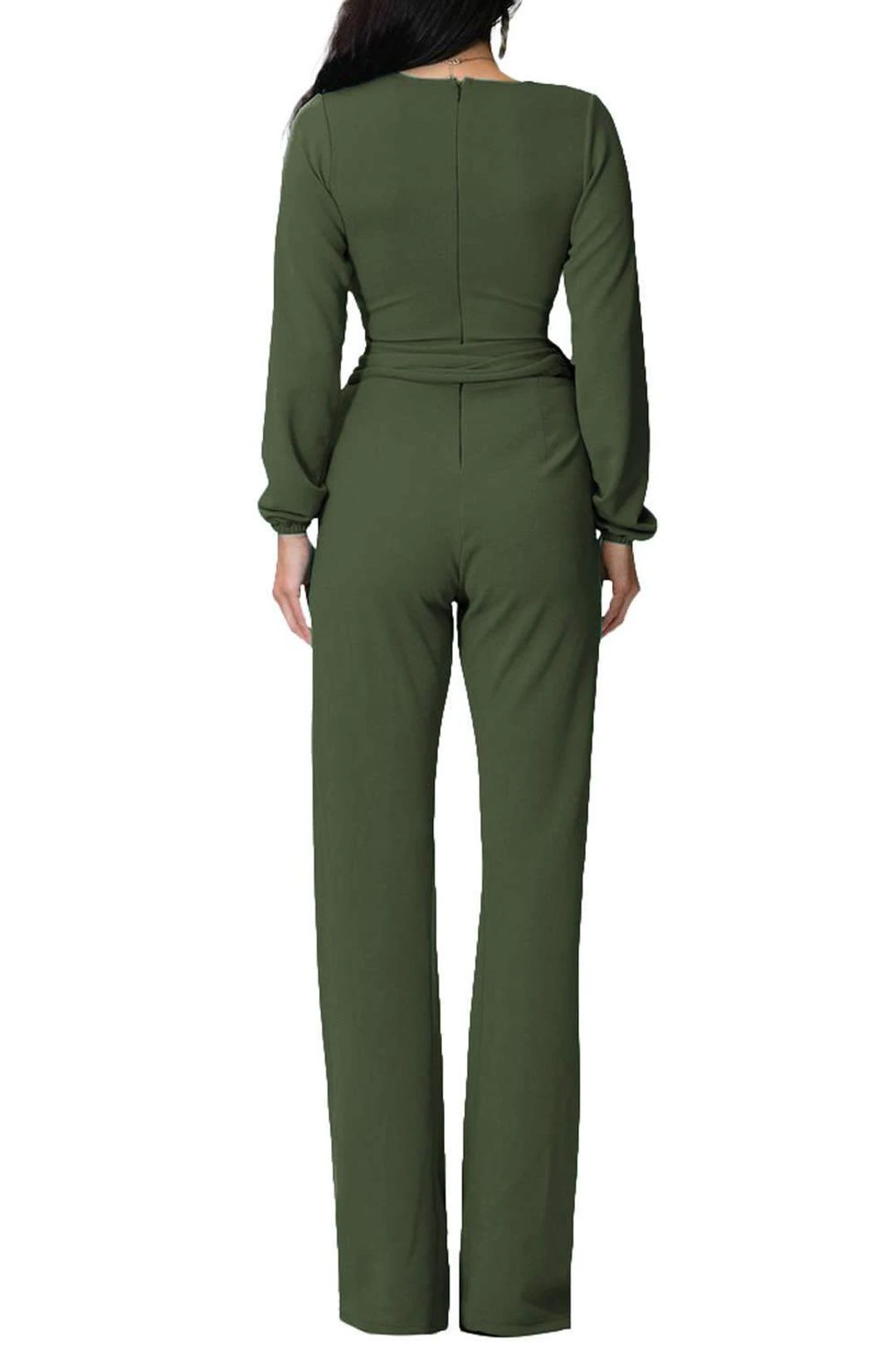 Iyasson Long Sleeve Wide Leg Belted Jumpsuit 5 Iyasson Long Sleeve Wide Leg Belted Jumpsuit - Image 3