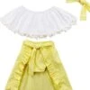 Girl Baby Girl White Tail Skirt Set -Layer Outfit 5094918127659 1