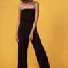 Onyx Black Strapless Jumpsuit