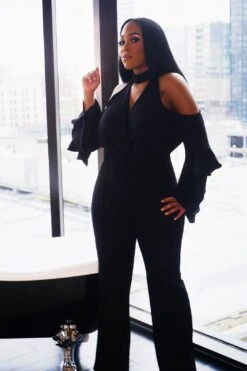 Victoria Jumpsuit- Black