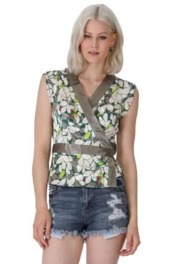 Print Wrap Front Top