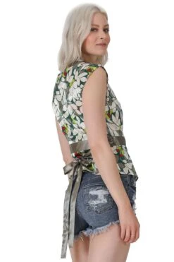 Print Wrap Front Top -Layer Outfit 6775404986441 3