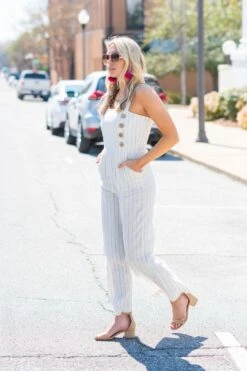 Across The Bay Jumpsuit, White-Black -Layer Outfit 7673921470522 3