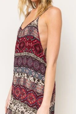 Wide Leg Printed Jumpsuit -Layer Outfit 8764482060345 8